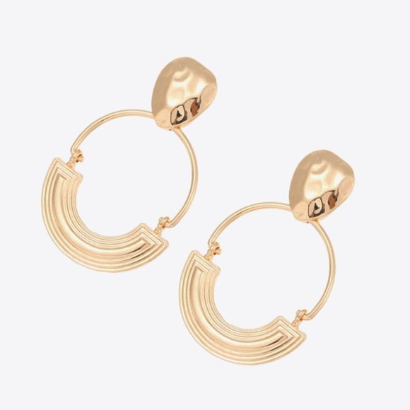 18K Gold-Plated Drop Earrings For Women - Picture 3 of 3